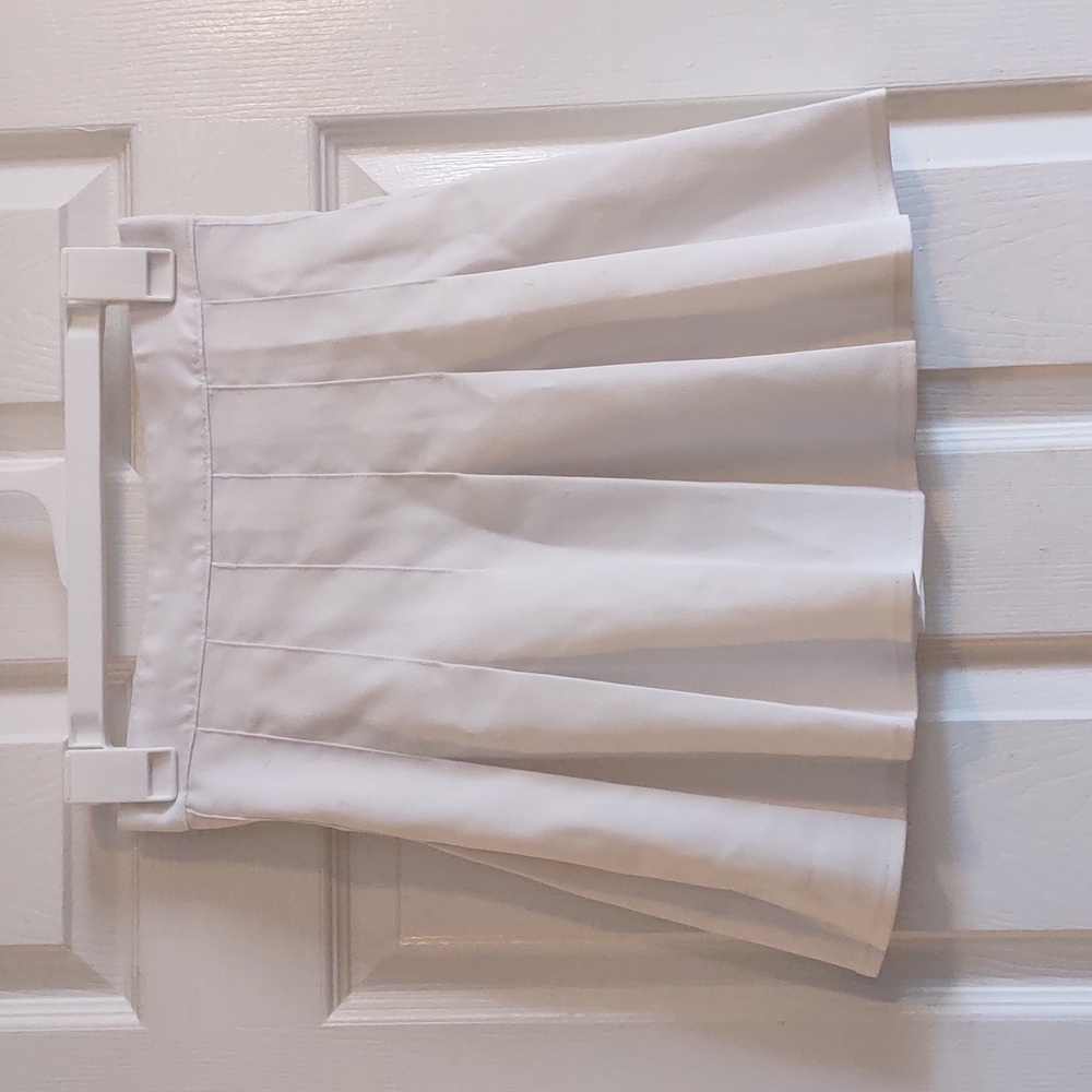 White Pleated Skirt